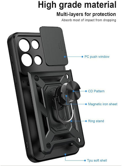 Hybrid Camera Flip Case Ring Holder OnePlus Nord 6 5G Green