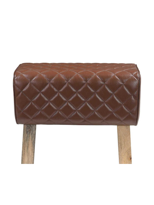 Дървена Градинска Пейка с Макси Подложки 60x30x45см