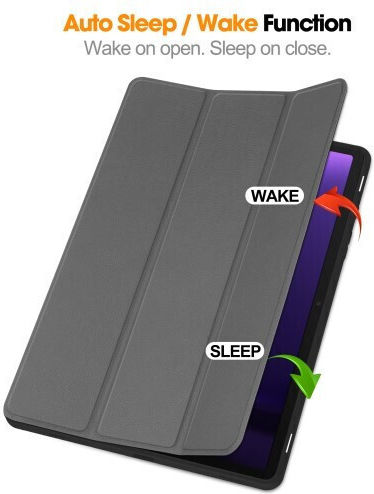 Flip Cover Gri Samsung Galaxy Tab S10 FE S9 FE Tab S9