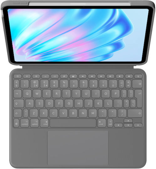 Logitech Combo Touch Klappdeckel mit Tastatur Grau (Ipad Air 11 M2)