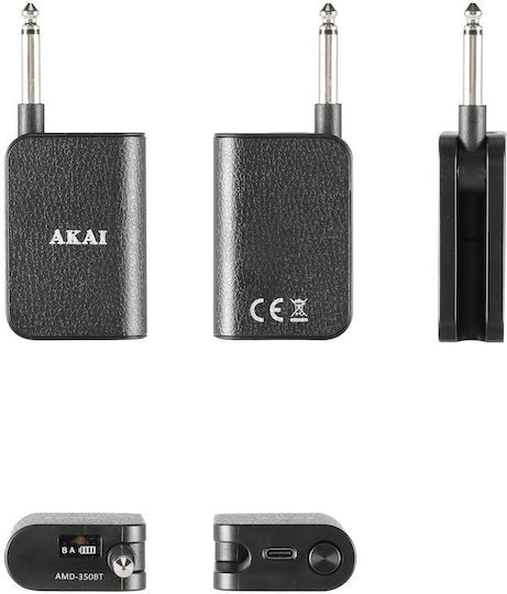 Akai Proffesional 110580-0007 Set Microfon Dinamic Fără Fir De Mână în Culoare Argintie