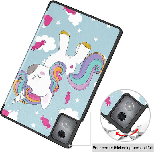 Tri-fold Βάση Στήριξης Flip Cover Πολύχρωμη (Lenovo Tab K11 Plus)