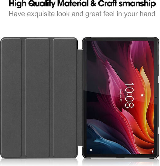 Tri-fold Βάση Στήριξης Flip Cover Μαύρη (Lenovo Tab K11 Plus)