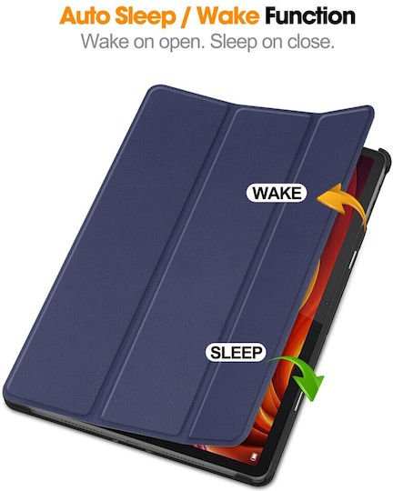 Tri-fold Stand Flip Cover Navy Blue (Lenovo Tab K11 Plus)