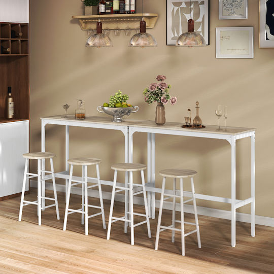 Bar-Tisch mit 2 Hockern 105x40cm