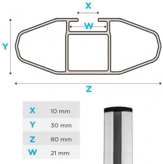 Menabo Μπαρες Οροφης Αλουμινιου Lince Silver 120 Cm Ασημι Χρωμα Volkswagen T-cross 5 Doors 2024> Raised Rails-2 Τεμ 8890/mb Mp.8890/mb-59