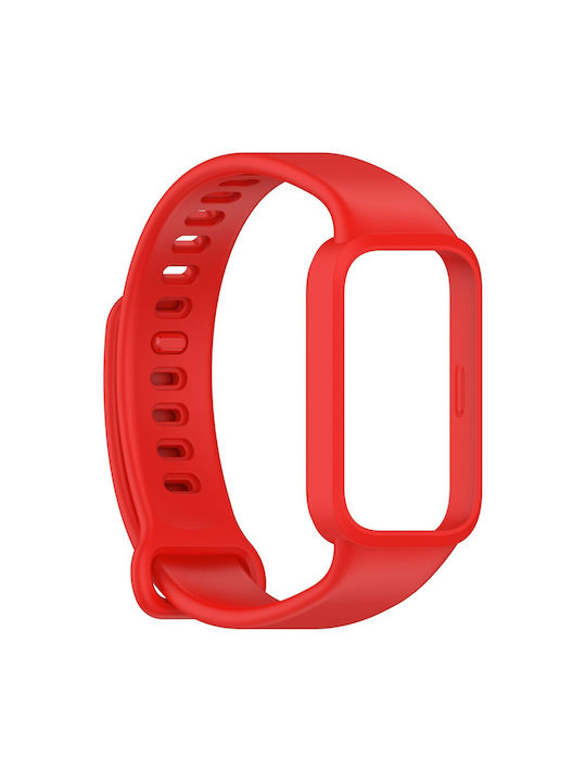 Силиконова каишка Xiaomi Smart Band 9 Active Redmi Band 3 Smartwatch Червена