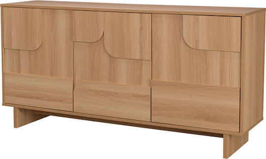 Μπουφές Jenfia Ξύλινος Φυσική Απόχρωση 150x39x75.5cm