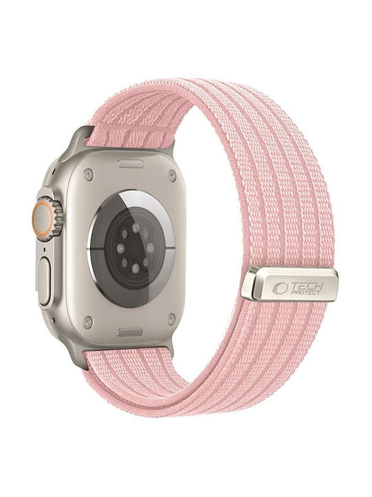 Tech-Protect Fabric Pink Strap (Apple Watch 8 / 9 / 10 / 11 / Se / Ultra) Tech-Protect Fabric Pink Strap (Apple Watch 8 / 9 / 10 / 11 / Se / Ultra)