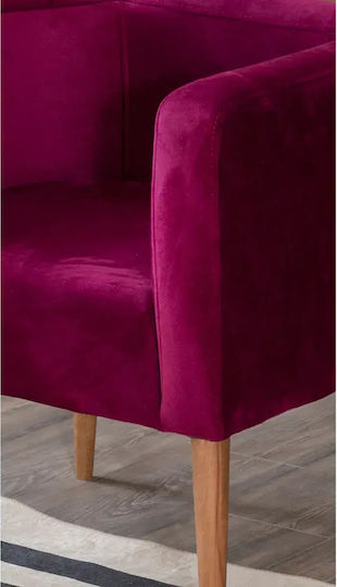 SteweHome Drehbarer Lila Sessel 60x55x55cm