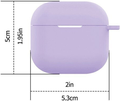 Case Silicone in Purple color for Apple AirPods 4