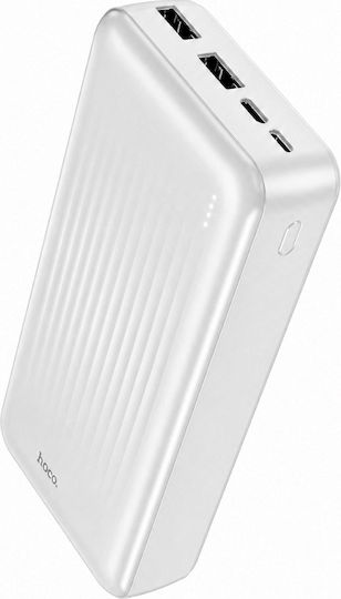 Borofone BJ78A Baterie Externă 20000mAh cu 2 Porturi USB-A Alb