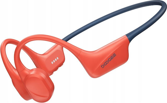 Doogee BoneBeat Swim Casti Bluetooth Handsfree cu Conductie Osoasa cu Rezistență la Transpirație Roșii