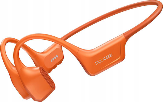 Doogee BoneAir Swim Casti Bluetooth Handsfree cu Conducție Osoasă Rezistente la Transpirație Portocalii