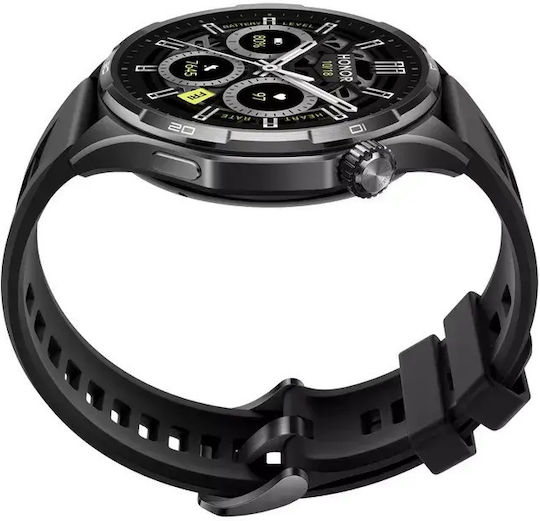 Honor Смарт часовник 6 Алуминий 46 мм Водоустойчив с Пулсомер (Shadow Black)