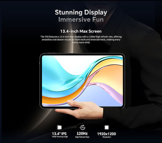 Teclast T65 4G 13.4" Tablet (6GB/128GB) Gray