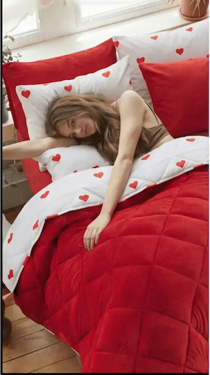 SteweHome Steppdecke Einzel 155x215cm Rote