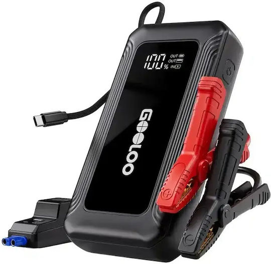 Gooloo Portable Car & Motorcycle Battery Starter 3000mAh with Power Bank / Flashlight 12V