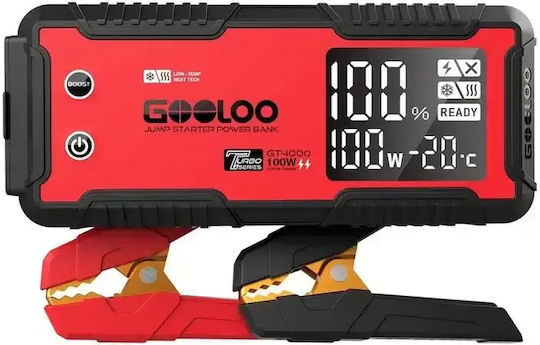 Gooloo Tragbarer Batterie-Starter Auto & Motorrad 5000mAh mit Power Bank USB 12V
