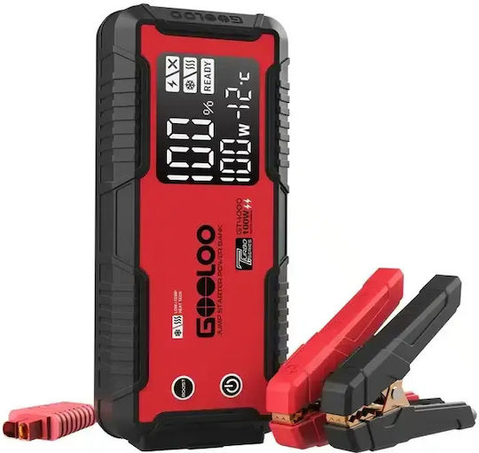 Gooloo Tragbarer Batterie-Starter Auto & Motorrad 5000mAh mit Power Bank USB 12V
