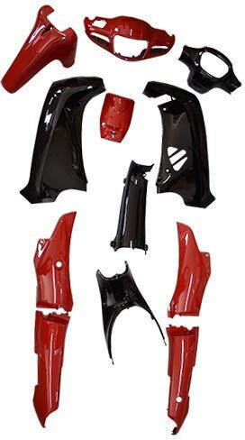 Motorcycle Plastic Set for Modenas Kriss II Red 1pcs