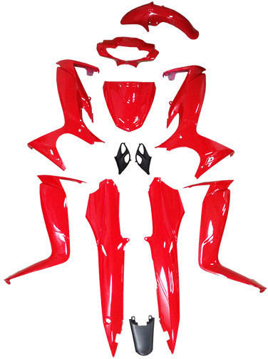 Motorcycle Plastic Set for Modenas Dynamik Red 12pcs