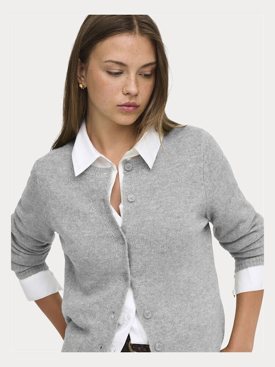 Γυναικεία Ζακέτα Πλεκτή Light Grey