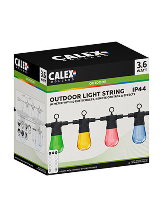 Calex Girlandă de iluminat etanșă IP44 10m RGB Calex Girlandă de iluminat etanșă IP44 10m RGB