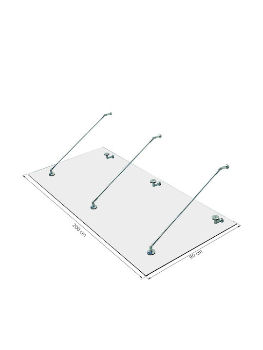 Γαλβανιζέ Στέγαστρο Π200xΒ90cm