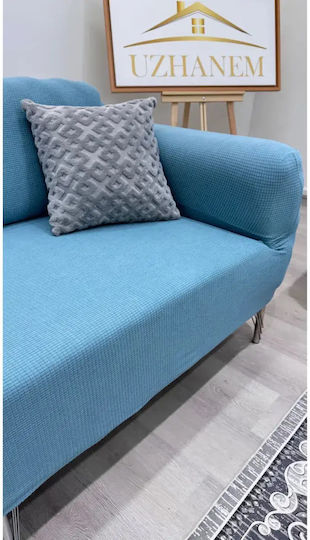 SteweHome Elastische Abdeckung Für Zweisitziges Sofa Türkis 160x180cm