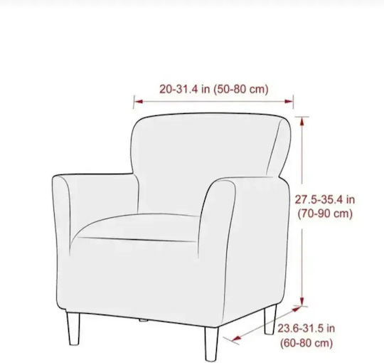 SteweHome Elastische Abdeckung für Sessel Grün 60x85cm