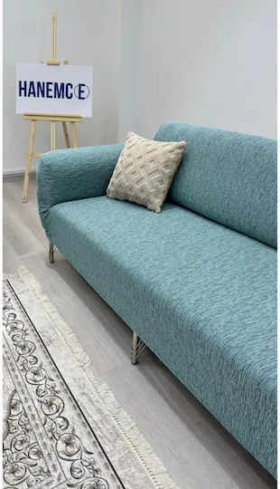 SteweHome Elastische Abdeckung Für Dreisitziges Sofa Türkis