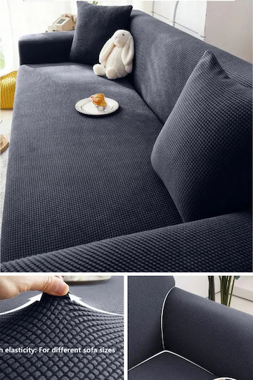 SteweHome Elastic Cover for Three Seater Sofa Geometric 195x230cm