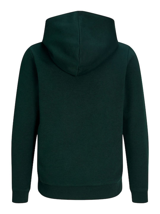 Παιδικό Φούτερ με Κουκούλα Dark Green