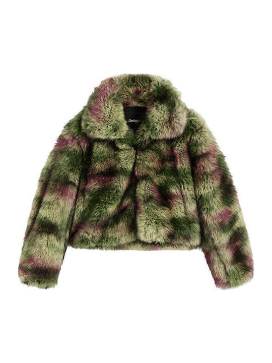 Long Women's Green Fur