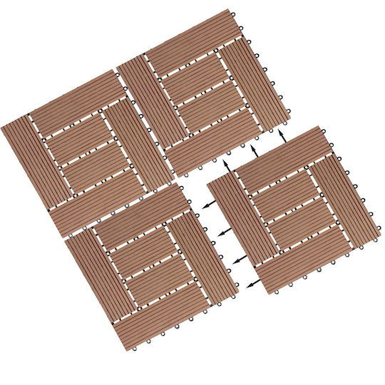 Casaria WPC Gartenbodenbelag Material 30x30cm