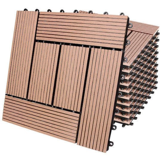 Casaria WPC Gartenbodenbelag Material 30x30cm