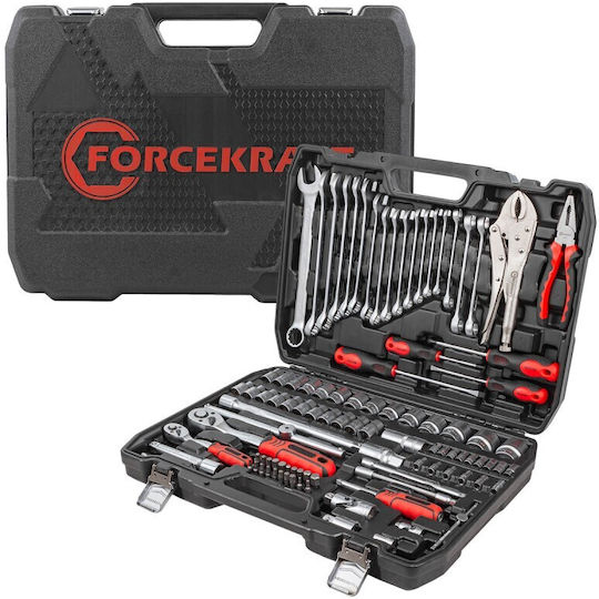 Forcekraft Καστάνια με Καρυδάκια 1\4" & 1\2" & 3\8" 101τμχ