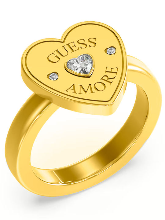 Guess Women's Ring in Gold Plated Steel Guess Women's Ring in Gold Plated Steel