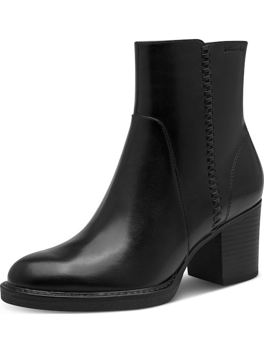 Leather Women's Ankle Boots Black