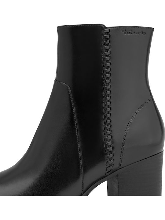 Leather Women's Ankle Boots Black