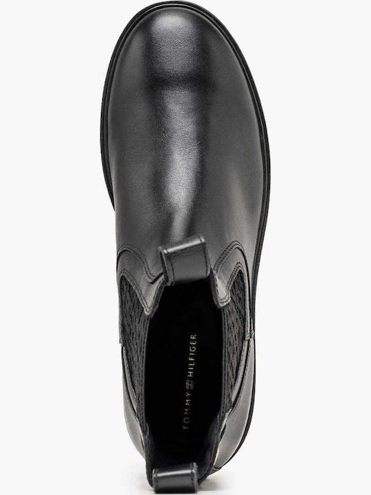 Leather Women's Chelsea Ankle Boots Black