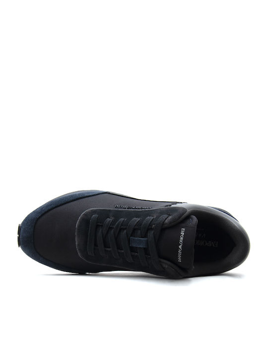 Men's Sneakers Black- Blue