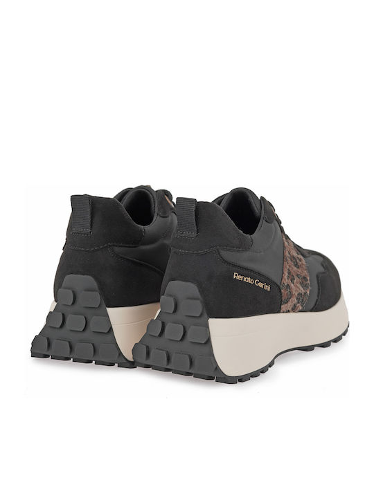 Γυναικεία Sneakers Μαυρο Λεοπαρ