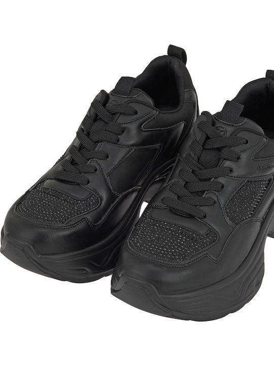 Γυναικεία Sneakers Μαυρο Στρας
