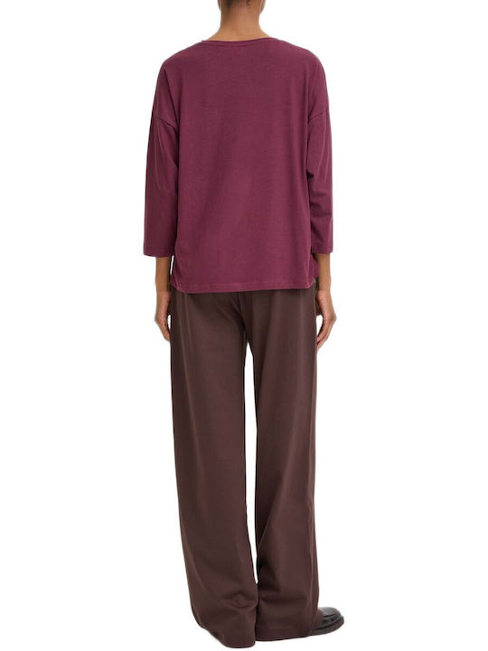 Damen Oversized T-Shirt Lila