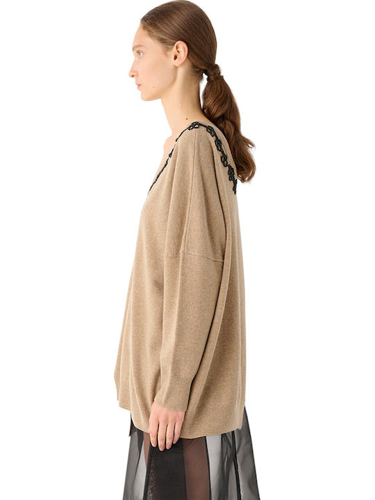 Women's Floral Brown Blouse