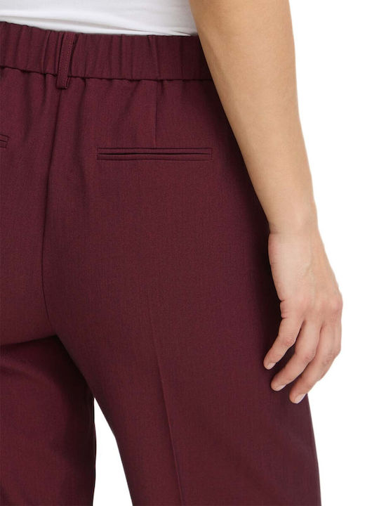 Women's Pantaloons with Burgundy Rubber Band