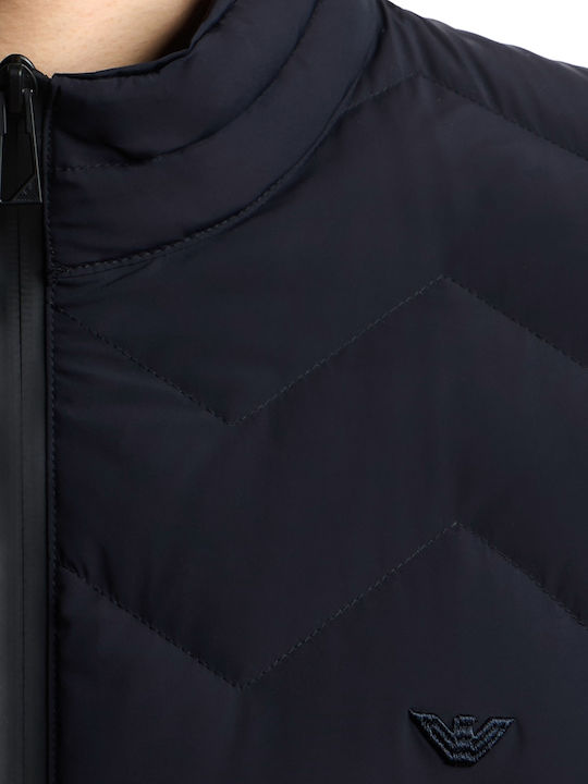 Мъжко яке Puffer Водоустойчиво Синьо