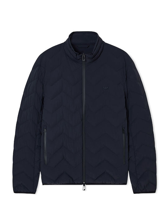 Мъжко яке Puffer Водоустойчиво Синьо